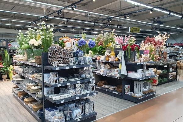 Eclairage magasin Gamm vert
